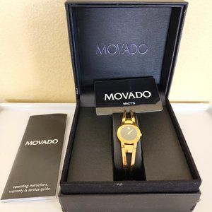 Movado Gold Tone Amarosa Ladies Watch